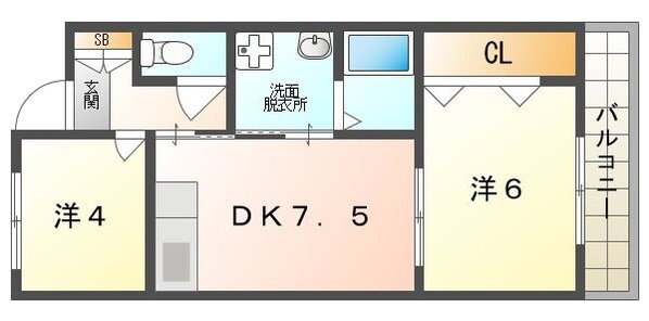 サバーピア581の物件間取画像